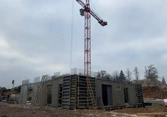 Stavba roste do výšky